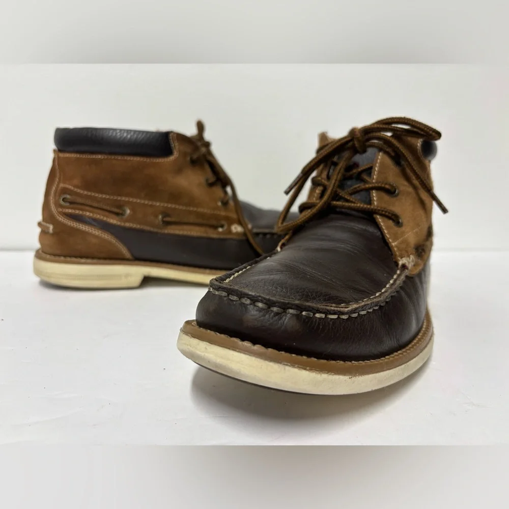 G.H. BASS & CO Pacific Brown Leather Lace Up Ankle Boot Men’s Size 7 1/2